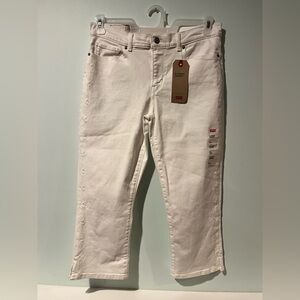 Levi’s Classic Capri Jeans Womens 8/29 White NWT Cotton Denim
